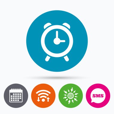 Alarm saat simgesi simgesi.  