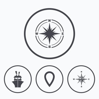 Windrose gezinti Pusula, sevkiyat teslimat.