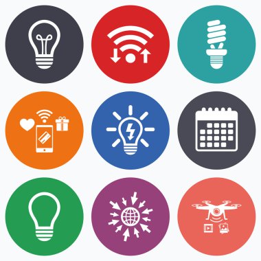 ışık lamba simgeler.  