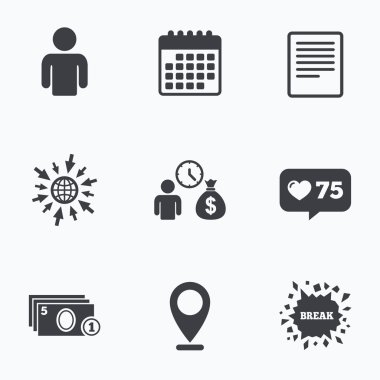 banka kredileri simgeler. 