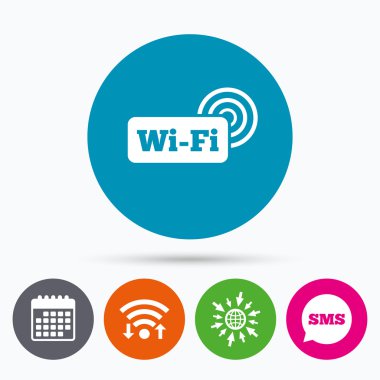Ücretsiz Wi-Fi işareti. 