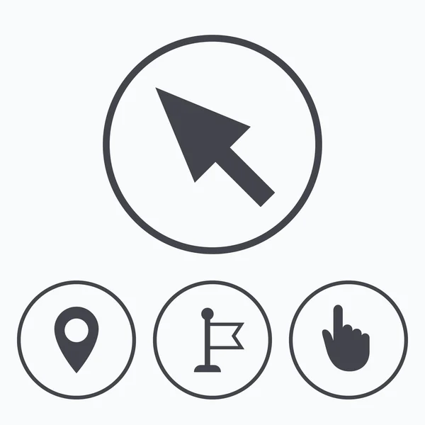 Muis cursor pictogram. — Stockvector