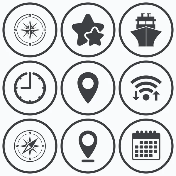 Windrose gezinti Pusula, sevkiyat teslimat.