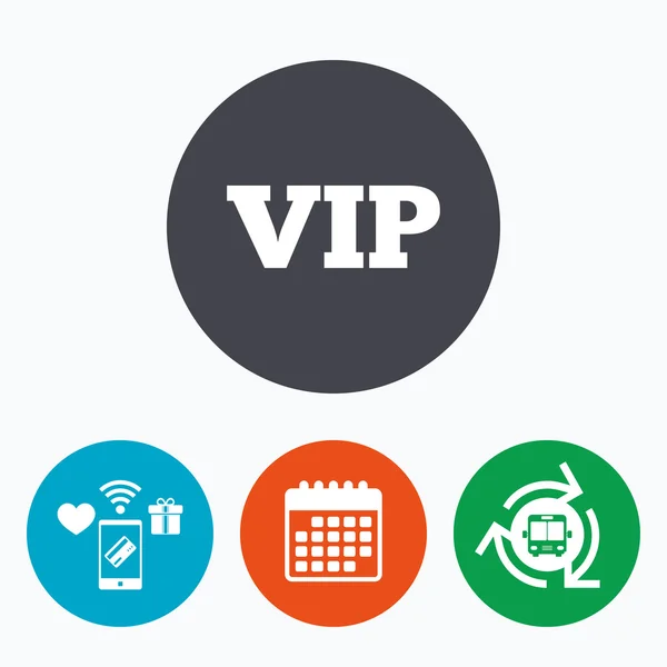 VIP-teken pictogram. — Stockvector