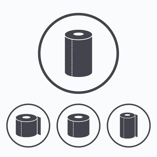 Toilet paper icons. — Stock Vector