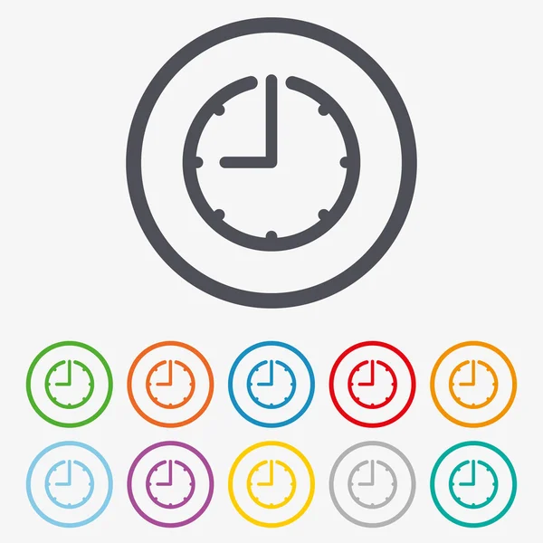 Saat saat işareti simgesi. İzlemek veya zamanlayıcı simgesi.