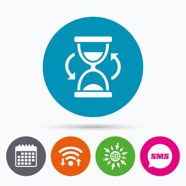 kum saati işareti simgesi.  