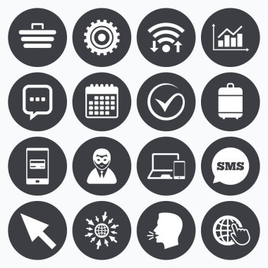 Internet, seo simgeler. 