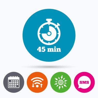 Zamanlayıcı işareti simgesi.  