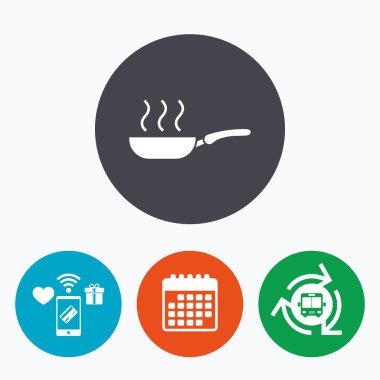 Kızartma tavası işareti simgesi 