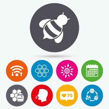 Tatlım simgesi. Petek hücreleri 