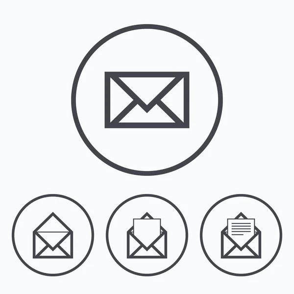 Mail envelope icons. — Stock Vector