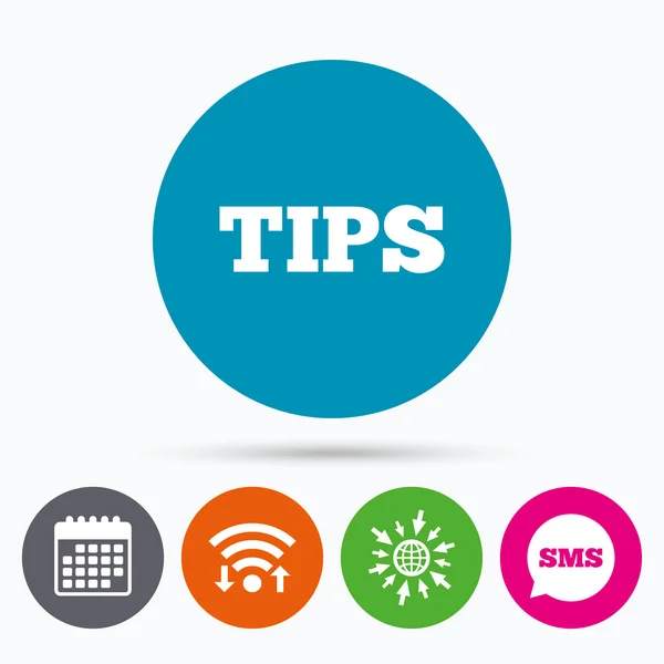 Tips teken pictogram. — Stockvector