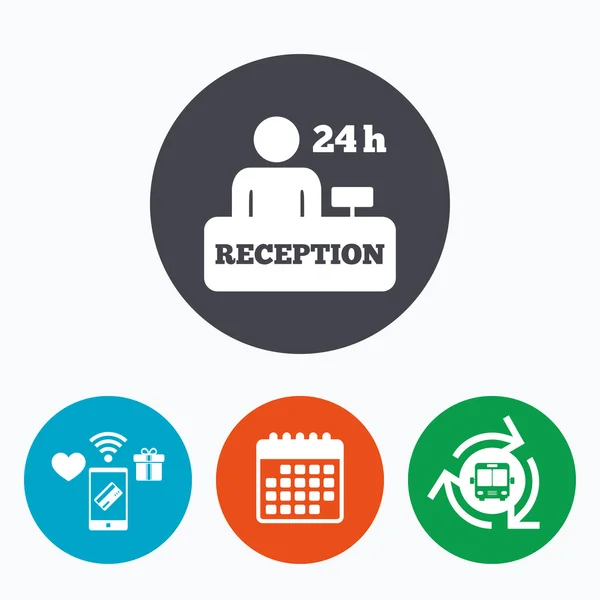 Receptie teken pictogram. — Stockvector