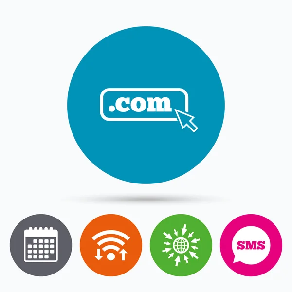 Domain COM sign icon. — Stock Vector