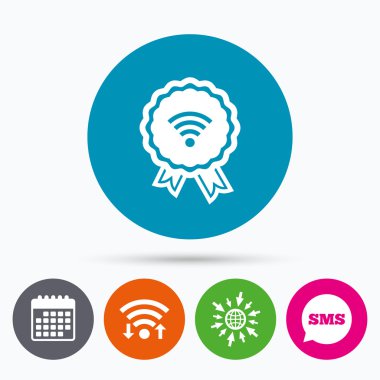 WiFi işareti Ödülü. Wi-fi sembolü. Kablosuz ağ.