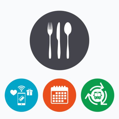 Çatal, bıçak, çorba kaşığı.  