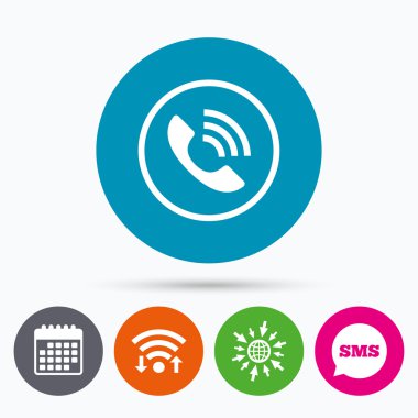 telefon işareti simgesi.  