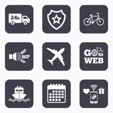 Kargo kamyon, nakliye, Bisiklet.  