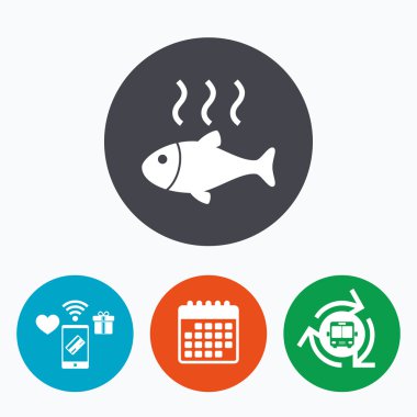 Balık sıcak işareti simgesi.  