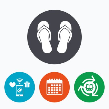 Parmak arası terlik simgesi imzala. Beach Ayakkabı.