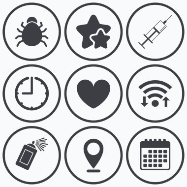 Hata ve aşı işaretleri.  