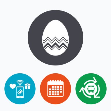 Paskalya yumurtası işareti simgesi.  