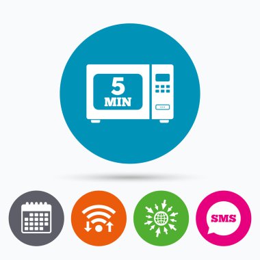 mikrodalga fırın işareti simgesini pişirin. Elektrikli Ocak