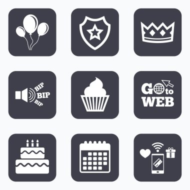 doğum günü partisi simgeleri. 