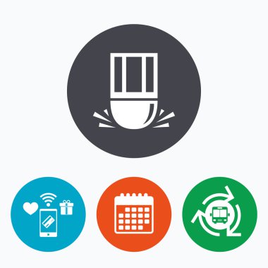 Silgi simgesi. Kalem silmek  