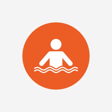 Yüzme işareti simgesi.  