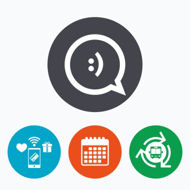 sohbet işareti simgesi.  