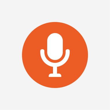 Mikrofon simgesi. Hoparlör simgesi. 