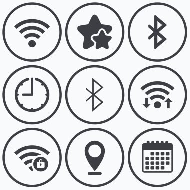 WiFi ve Bluetooth simgesi.  