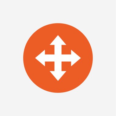 tam ekran işareti simgesi. ok simgesi.