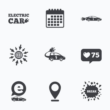 Elektrikli Araba işareti.  