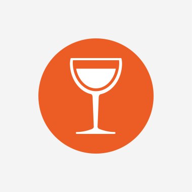 Şarap kadehi işareti simgesi.  