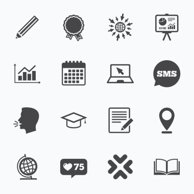 Eğitim ve çalışma simgesi. 