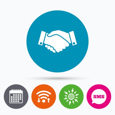 El sıkışma işareti simgesi.  