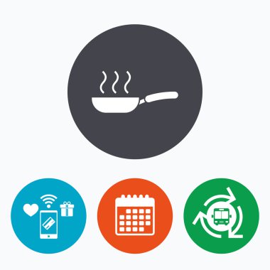 Kızartma tavası işareti simgesi 