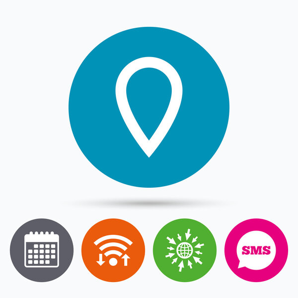 Знак указателя карты
.  