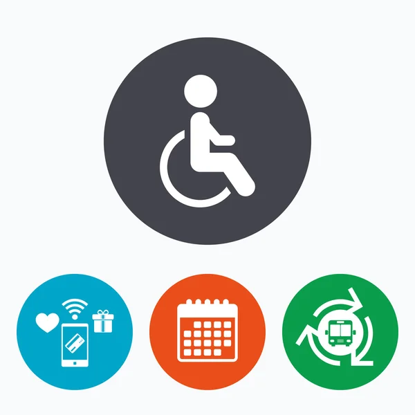 Handicap teken pictogram. — Stockvector