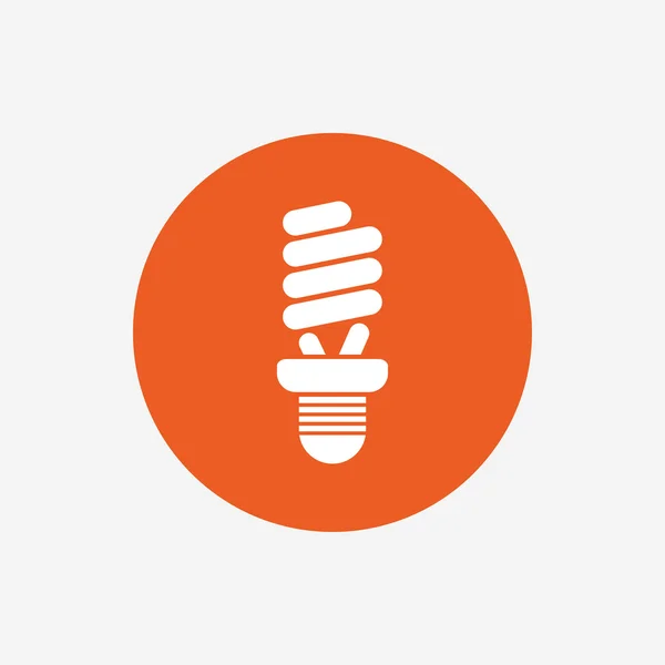 Fluorescentielamp lamp teken — Stockvector