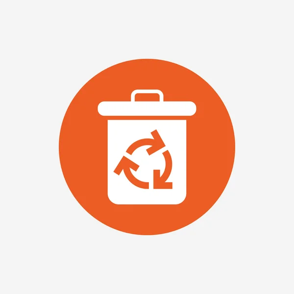 Recycle bin icon. Reuse or reduce symbol. — Stock Vector