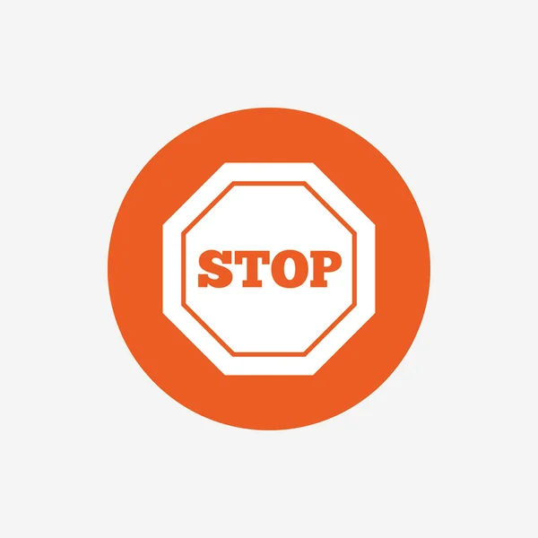 Verkeer stopbord pictogram. — Stockvector