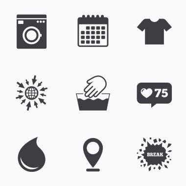 Makine yıkanabilir sembolü.