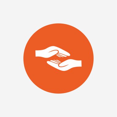 Yardım işareti simgesi eller.  