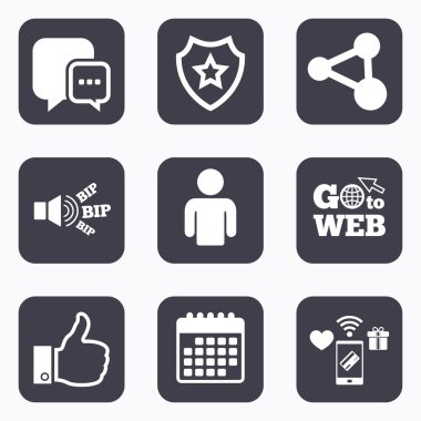 Sosyal medya simgeleri.  