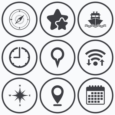 Windrose gezinti Pusula, sevkiyat teslimat.