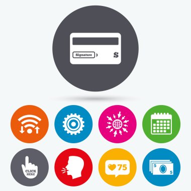 ATM Para Çekme simgeleri.